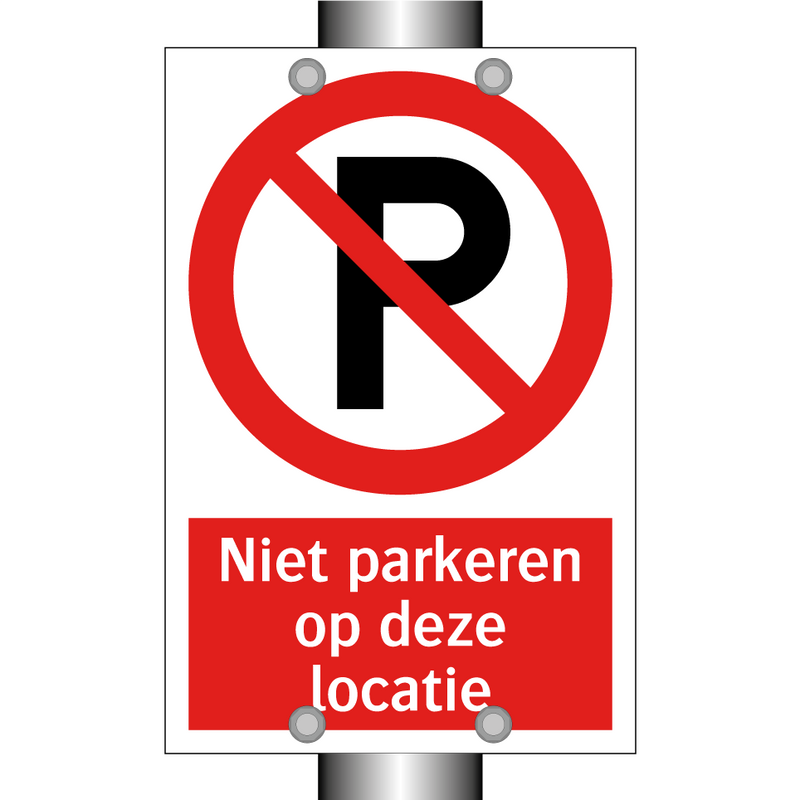 Niet parkeren op deze locatie