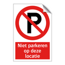 Niet parkeren op deze locatie
