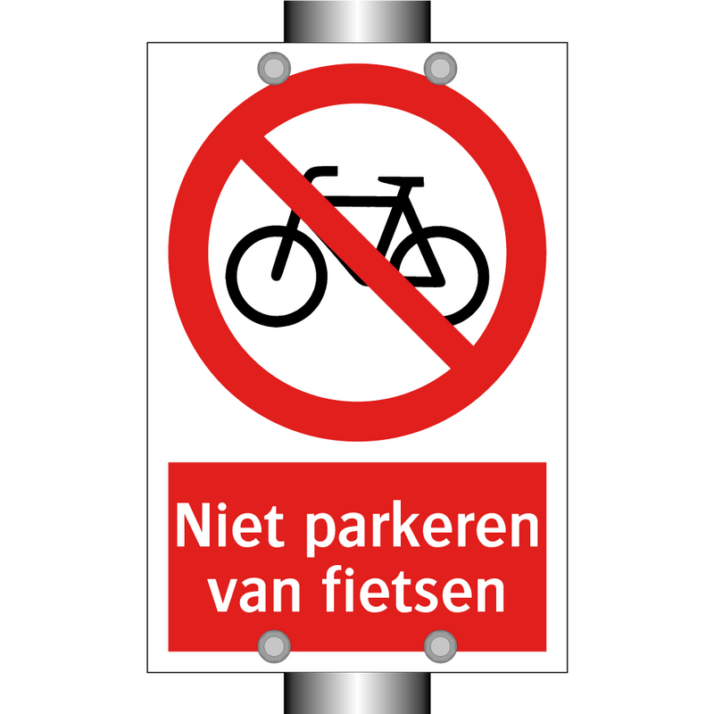 Niet parkeren van fietsen