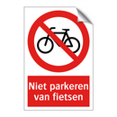 Niet parkeren van fietsen