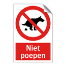 Niet poepen