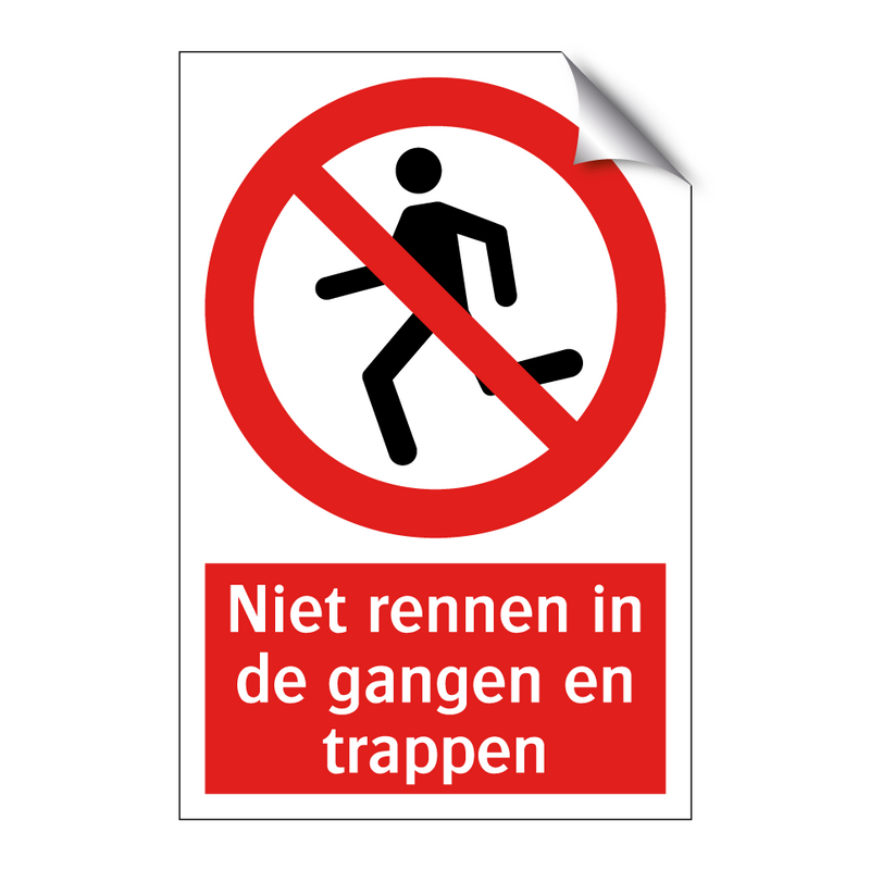 Niet rennen in de gangen en trappen