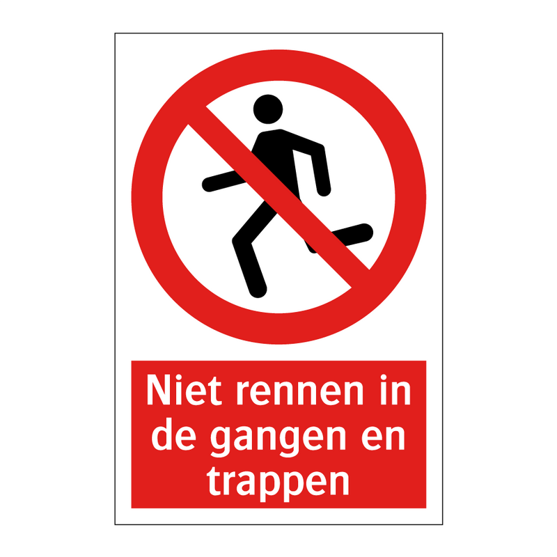 Niet rennen in de gangen en trappen