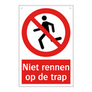 Niet rennen op de trap