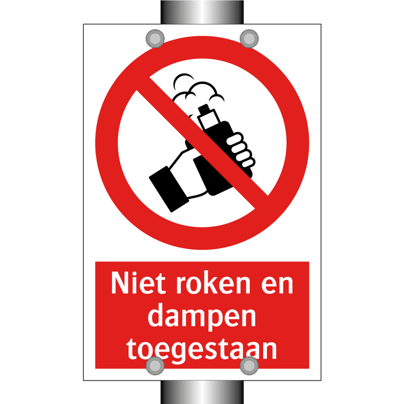 Niet roken en dampen toegestaan