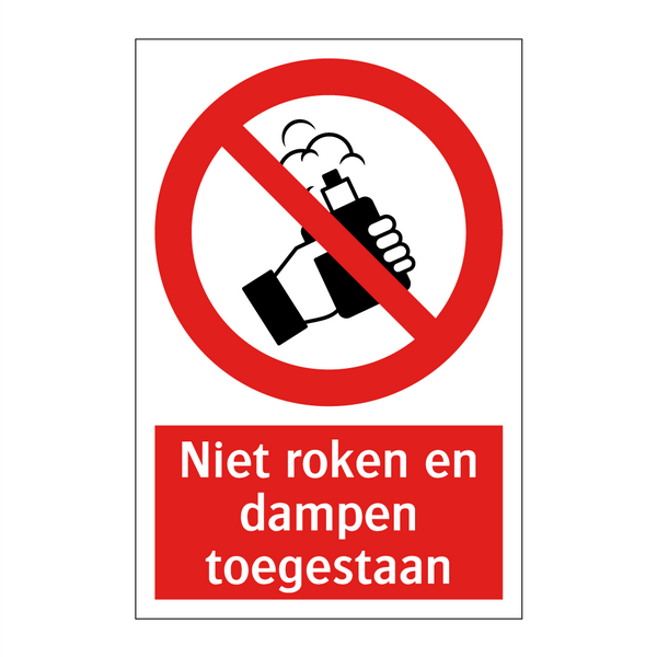 Niet roken en dampen toegestaan