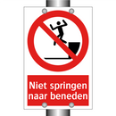 Niet springen naar beneden