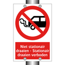 Niet stationair draaien - Stationair draaien verboden