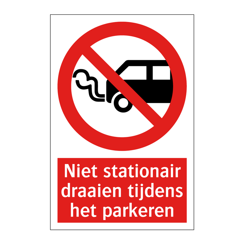 Niet stationair draaien tijdens het parkeren