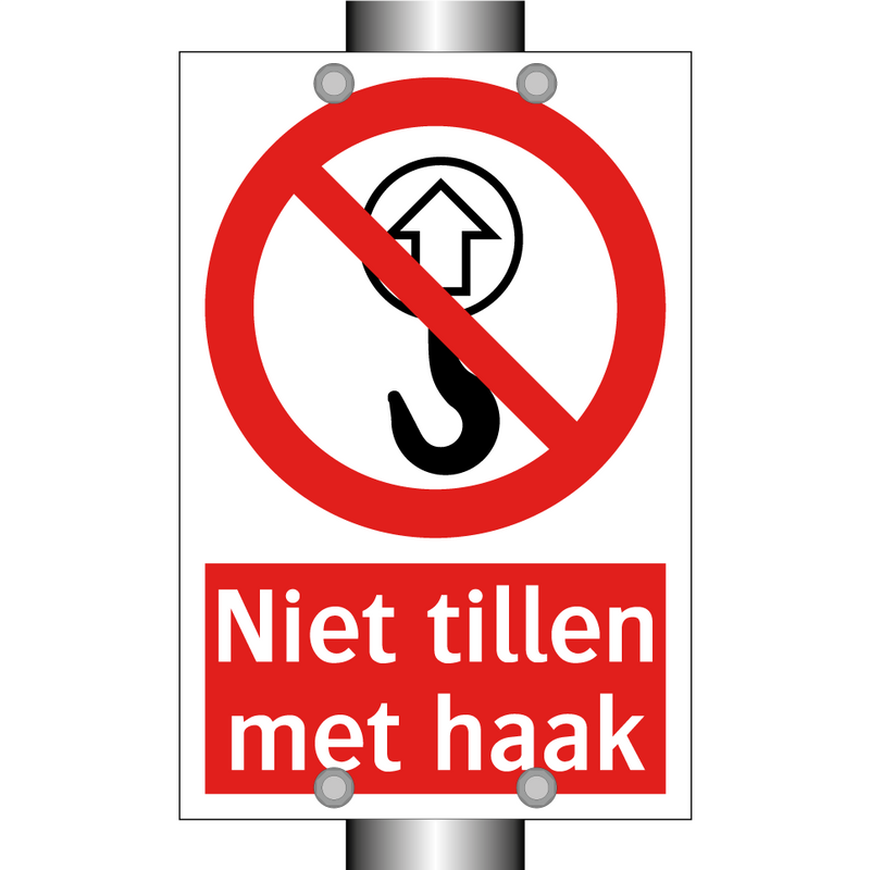 Niet tillen met haak
