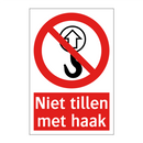 Niet tillen met haak