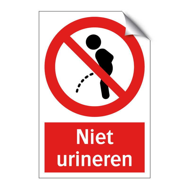 Niet urineren