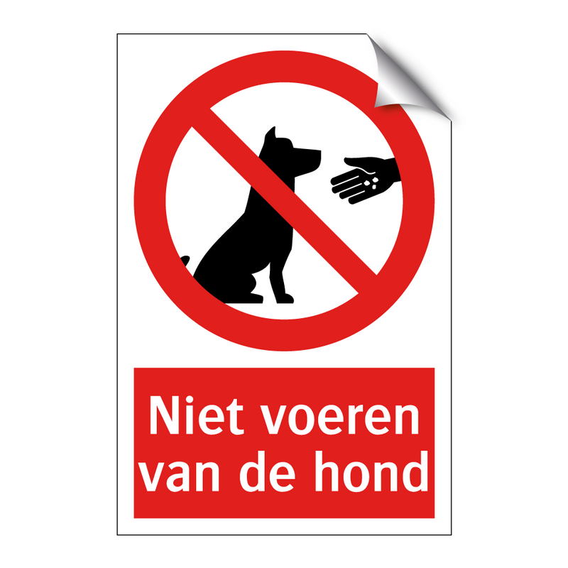 Niet voeren van de hond