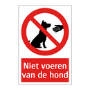 Niet voeren van de hond
