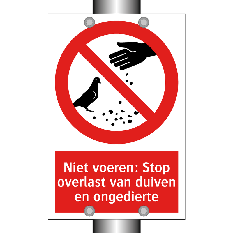 Niet voeren: Stop overlast van duiven en ongedierte