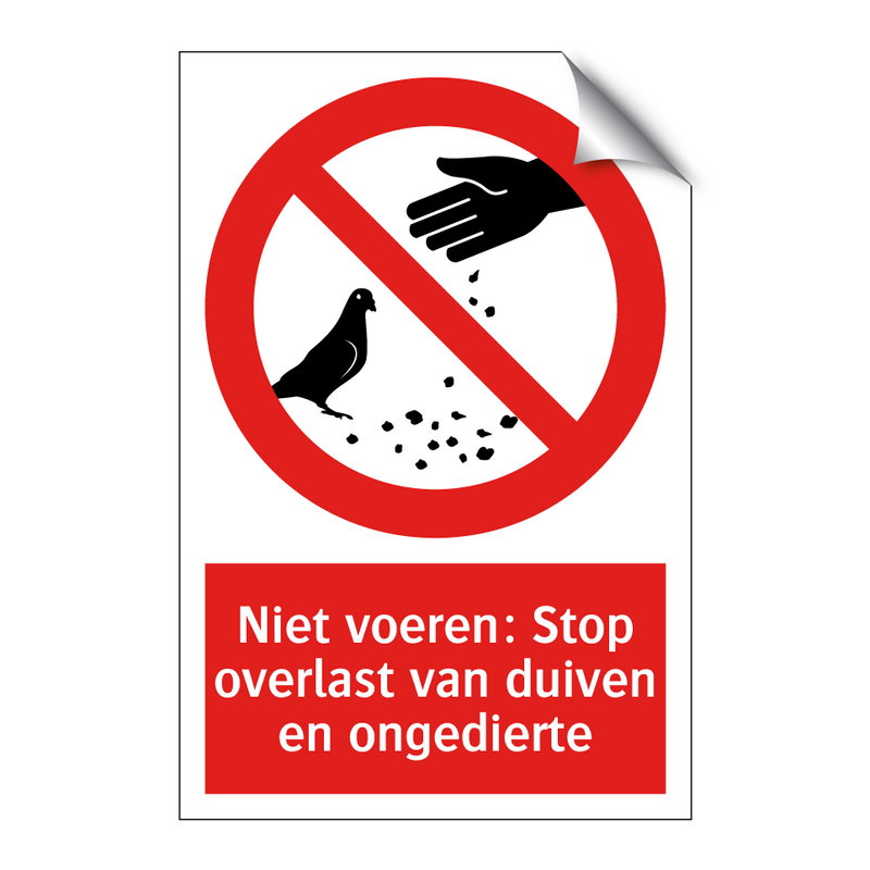 Niet voeren: Stop overlast van duiven en ongedierte