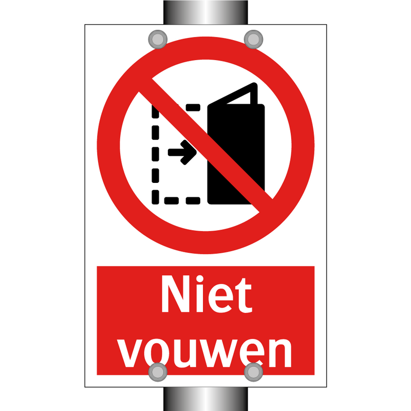 Niet vouwen