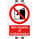 Niet vouwen of verfrommelen