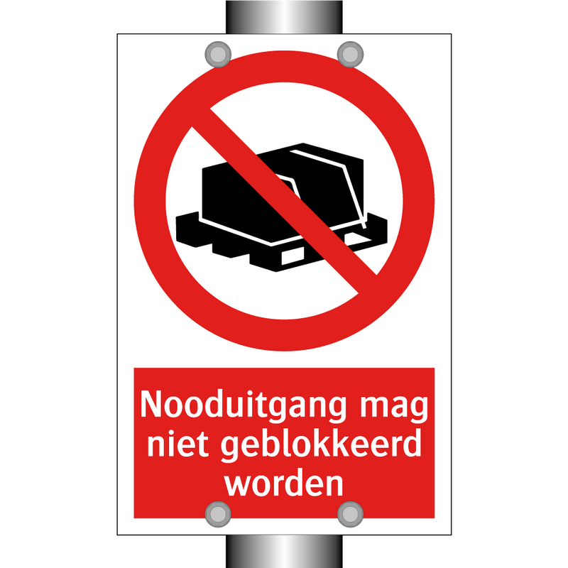 Nooduitgang mag niet geblokkeerd worden
