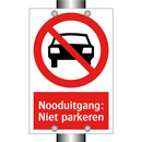 Nooduitgang: Niet parkeren
