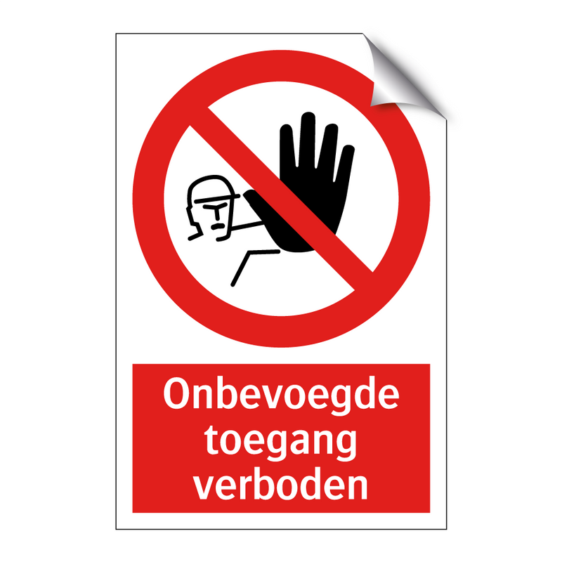Onbevoegde toegang verboden