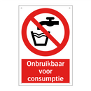 Onbruikbaar voor consumptie