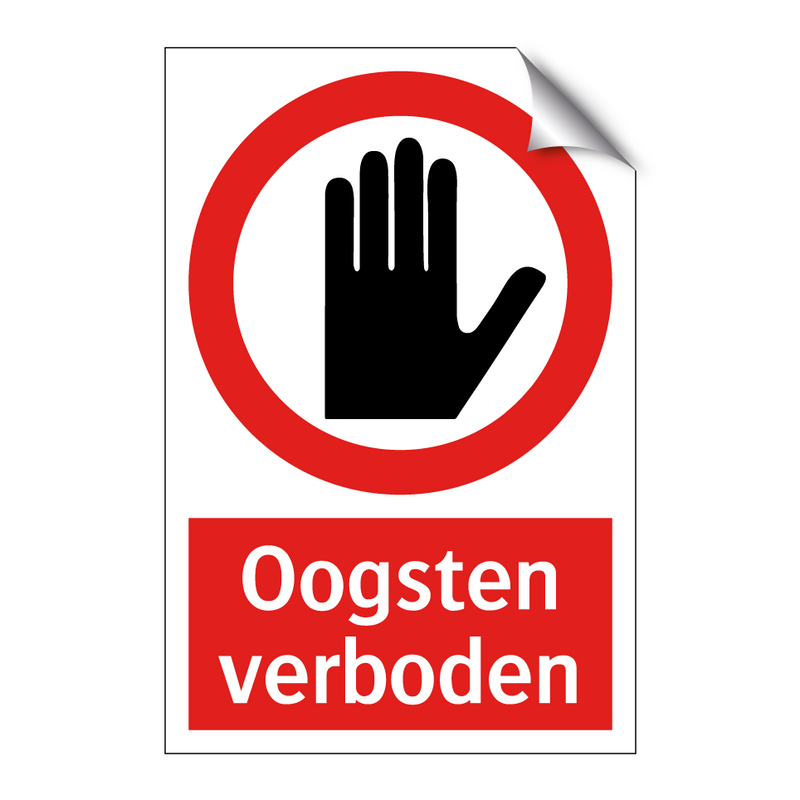 Oogsten verboden