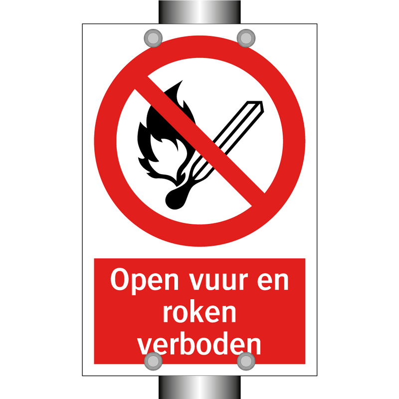 Open vuur en roken verboden