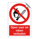Open vuur en roken verboden