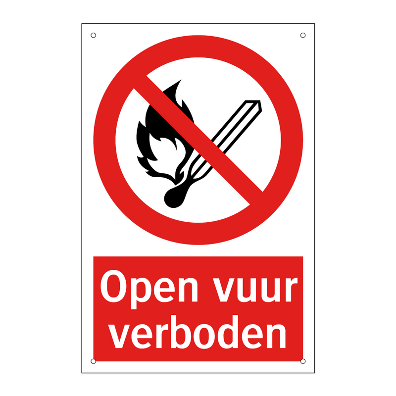 Open vuur verboden