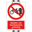Opladen van fietsbatterijen verboden