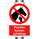 Paarden kunnen schrikken