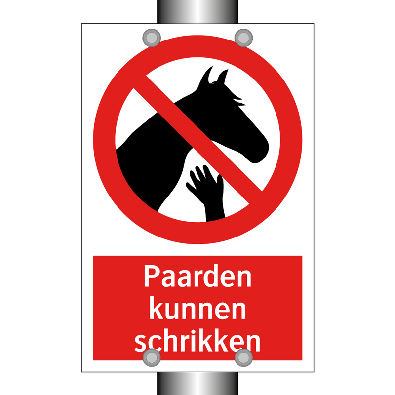Paarden kunnen schrikken