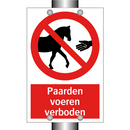 Paarden voeren verboden