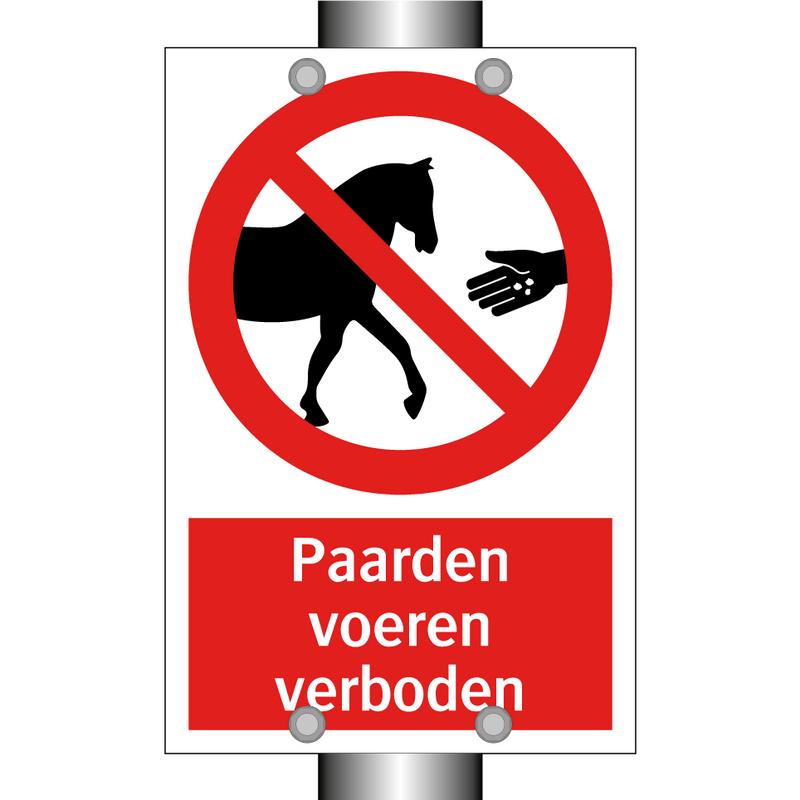 Paarden voeren verboden
