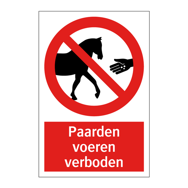 Paarden voeren verboden