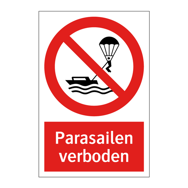 Parasailen verboden