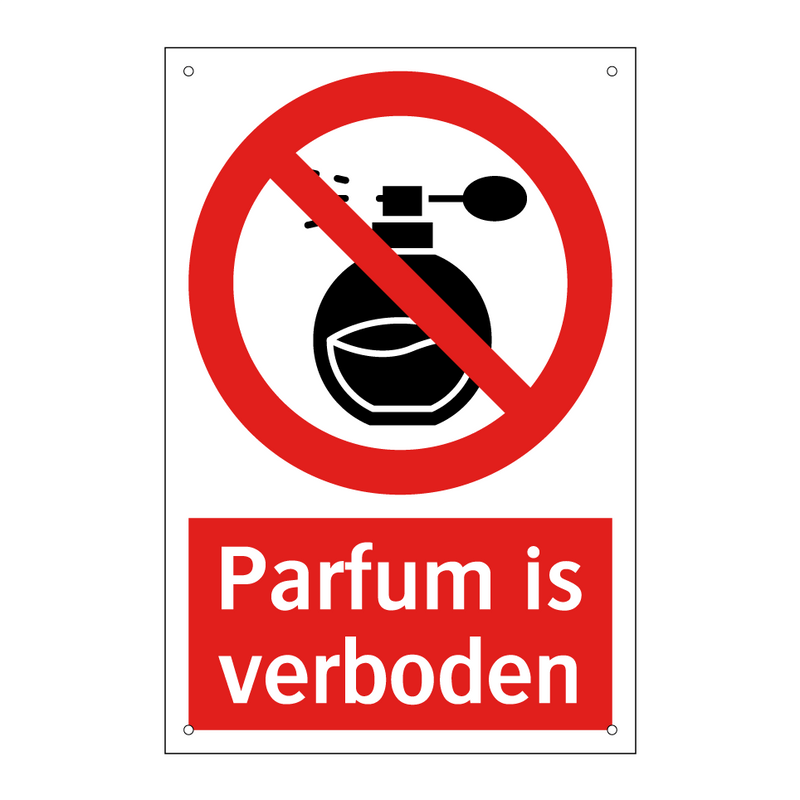 Parfum is verboden