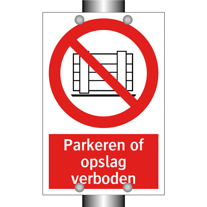 Parkeren of opslag verboden
