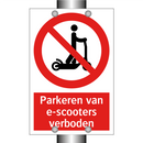 Parkeren van e-scooters verboden