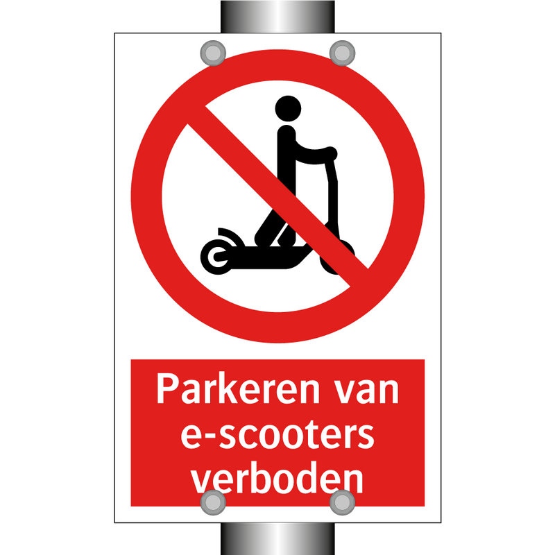 Parkeren van e-scooters verboden