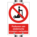 Parkeren van elektrische scooters verboden