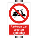 Parkeren van scooters verboden