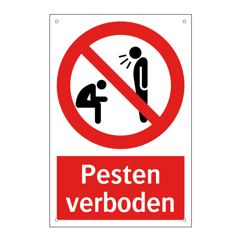 Pesten verboden