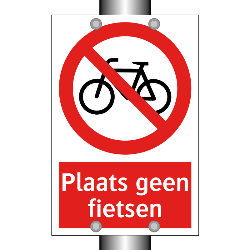 Plaats geen fietsen