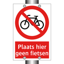 Plaats hier geen fietsen