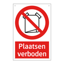 Plaatsen verboden