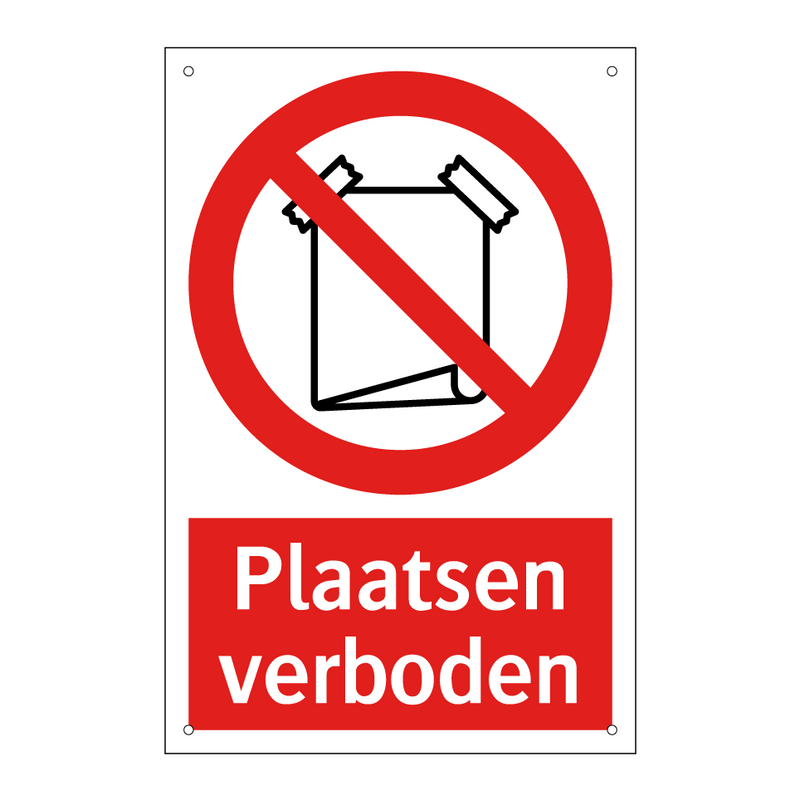 Plaatsen verboden
