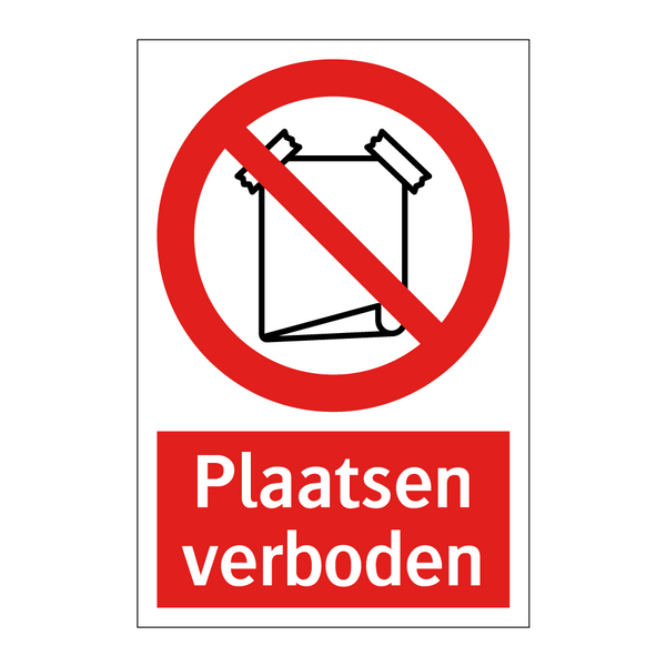 Plaatsen verboden
