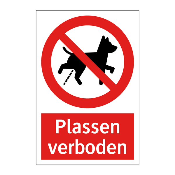 Plassen verboden